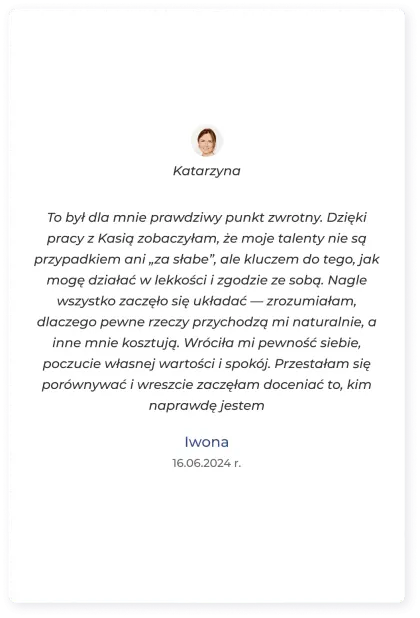 Opinia dla Katarzyny