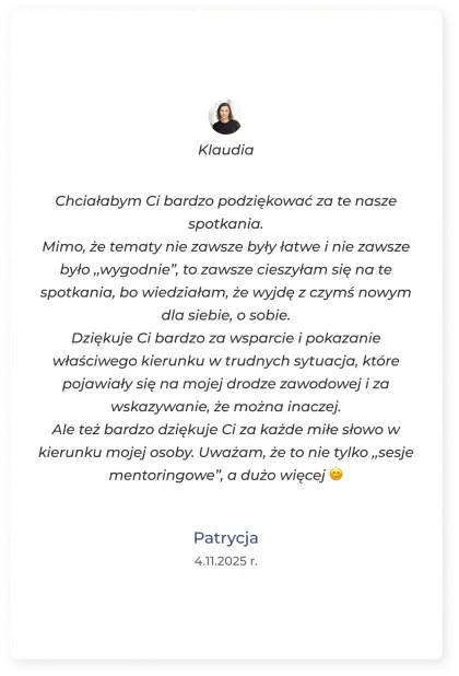 Opinia dla Klaudii