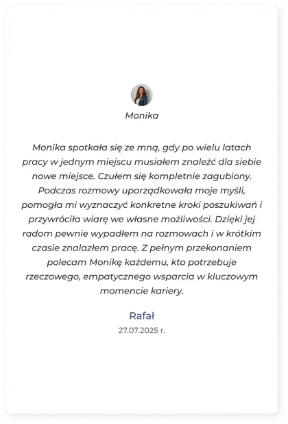 Opinia dla Moniki